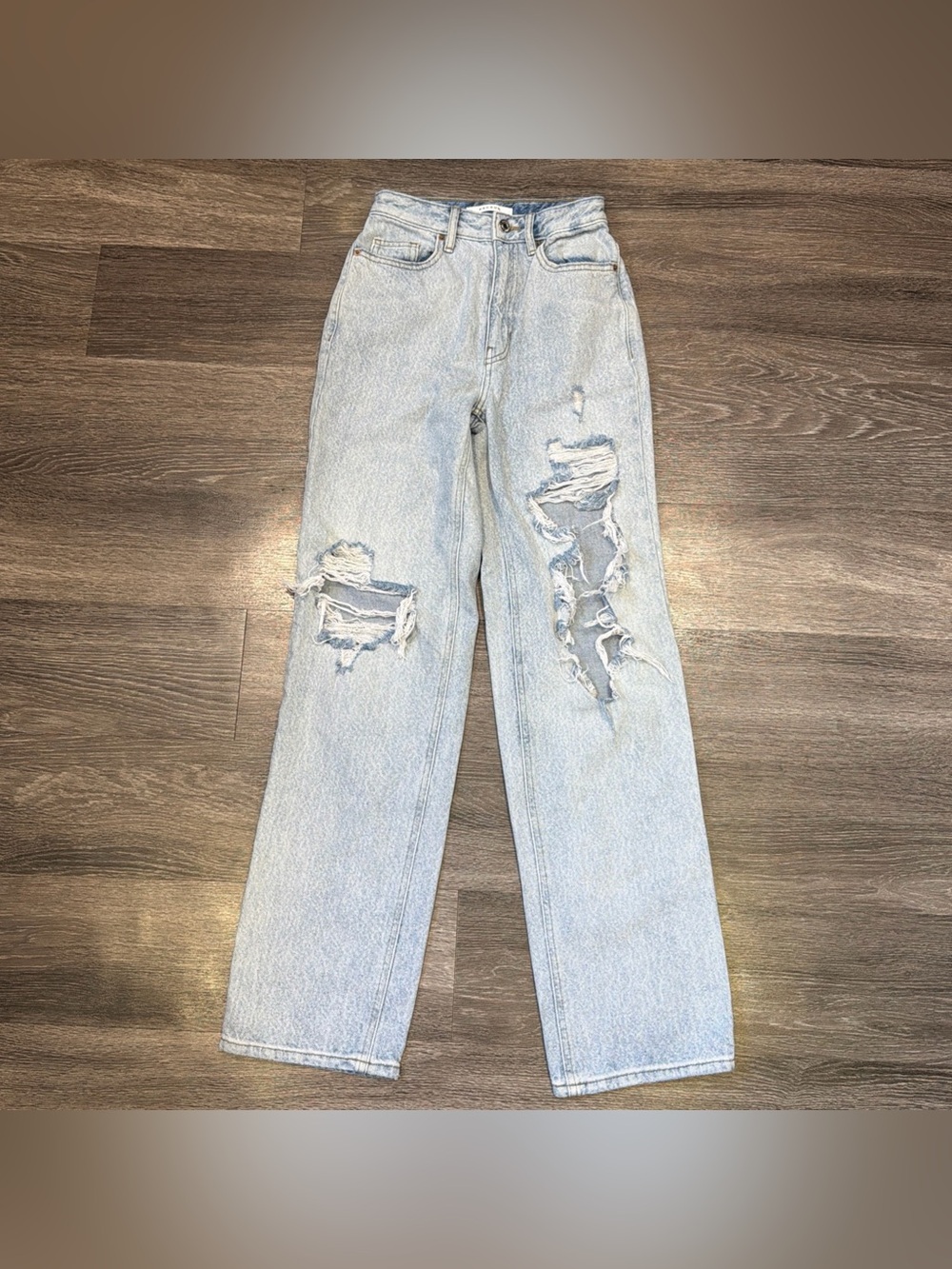 Pacsun 90s Boyfriend Jeans Distressed Light Blue Women’s 23